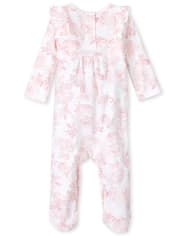 Combinaison rose pour bébé fille