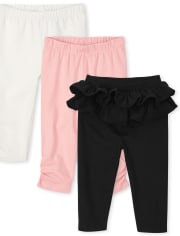 Lot de 3 pantalons pour bébé fille