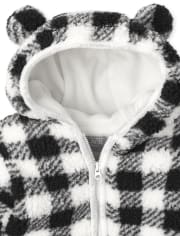 Bébé carreaux Buffalo Sherpa Nid d'ange