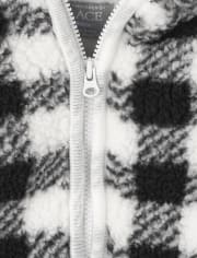 Bébé carreaux Buffalo Sherpa Nid d'ange