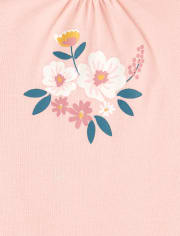 Lot de 4 bodys à fleurs pour bébé fille