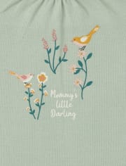 Lot de 4 bodys à fleurs pour bébé fille