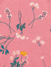 Lot de 4 bodys à fleurs pour bébé fille