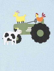 Baby Boys Farm Animals Bodysuit 4-Pack