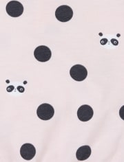 Conjunto de ropa de juego de 4 piezas Panda para bebé niña