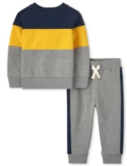Toddler Boys Colorblock 2-Piece Set