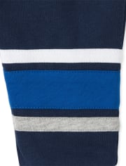 Pantalon de jogging en molleton à rayures pour bébés et tout-petits garçons
