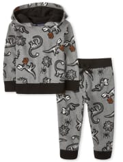 Toddler Boys Halloween Dino 2-Piece Set