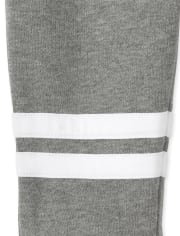 Baby And Toddler Boys Striped Fleece Jogger Pants 2-Pack