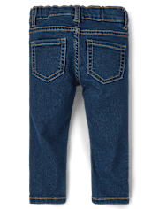 Jeggings de mezclilla de punto elástico para bebés y niñas pequeñas