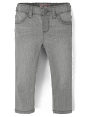 Jeggings de sarga de punto elástico para bebés y niñas pequeñas