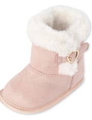 Baby Girls Faux Suede Booties