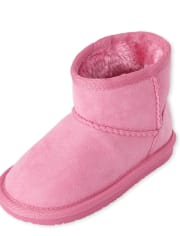 Toddler Girls Low Faux Suede Booties