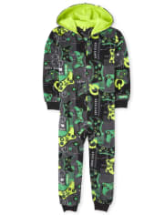 Pyjama une pièce en molleton de jeu vidéo pour garçons