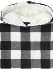 Pijama de forro polar a cuadros de búfalo familiar a juego para adultos unisex