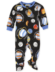Baby And Toddler Boys Space Fleece One Piece Pajamas