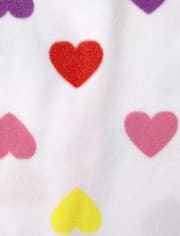 Baby And Toddler Girls Love Fleece One Piece Pajamas 2-Pack