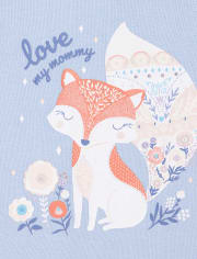 Baby And Toddler Girls Fox Fairisle Snug Fit Cotton Pajamas 2-Pack