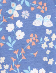 Baby And Toddler Girls Fox Fairisle Snug Fit Cotton Pajamas 2-Pack