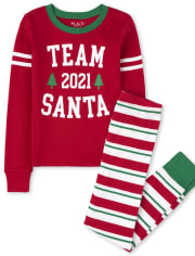 Pyjama en coton unisexe pour enfant assorti Family Team Santa