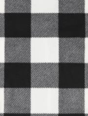 Kids Matching Family Buffalo Plaid Fleece One Piece Pajamas