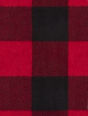 Kids Matching Family Bear Buffalo Plaid Snug Fit Cotton And Fleece Pajamas