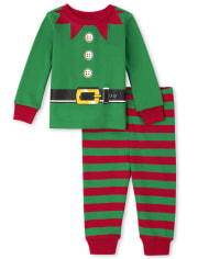 Unisex Baby And Toddler Elf Snug Fit Cotton Pajamas