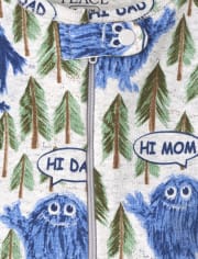 Baby And Toddler Boys Yeti Snug Fit Cotton One Piece Pajamas
