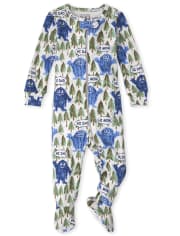 Baby And Toddler Boys Yeti Snug Fit Cotton One Piece Pajamas