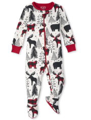 Unisex Baby And Toddler Matching Family Winter Bear Snug Fit Cotton One Piece Pajamas