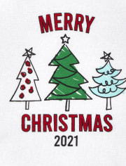 Unisex Baby And Toddler Matching Family Christmas Tree Snug Fit Cotton Pajamas