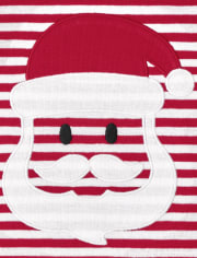 Pyjama en coton rayé unisexe pour bébé et tout-petit Père Noël