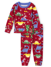 Pyjama De Noel Unisexe Pour Bebe Et Tout Petit En Coton Dino Snug Fit The Children S Place Ca Pyjama De Noel Unisexe Pour Bebe Et Tout Petit En Coton Dino Snug Fit The Children S Place Ca