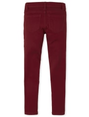 The Children's Place Girls' Stretch Denim Jeggings - Comfort Fit With Adjustable Waist, Pockets (Sizes 4-16)