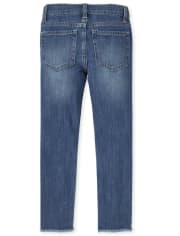 Girls Paint Splatter Girlfriend Jeans