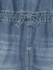 Overol de mezclilla para niñas