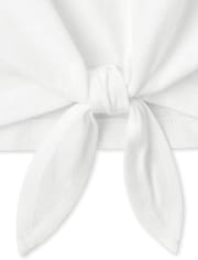 Girls Tie Front Top