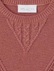 Girls Chevron Stitched Sweater