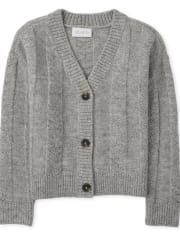 Cardigan boyfriend cousu pour fille