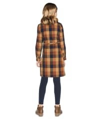 Robe chemise à carreaux assortie pour fille