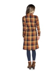 Womens Matching Family Plaid Shirt Dress