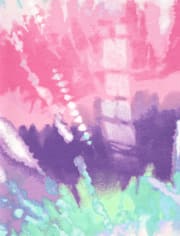 Girls Tie Dye Hi-Rise Leggings