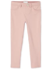 Jeggings de felpa francesa con purpurina para niñas