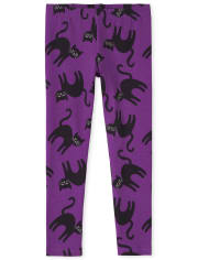 Leggings de gato de Halloween para niñas