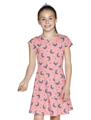 Vestido Niña Estampado Skater