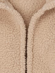 Sudadera con capucha y frente abierto de Sherpa para niñas