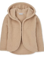 Sudadera con capucha y frente abierto de Sherpa para niñas