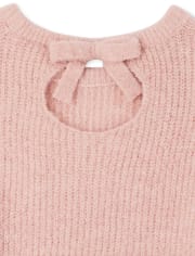 Suéter con lazo en la espalda para niñas