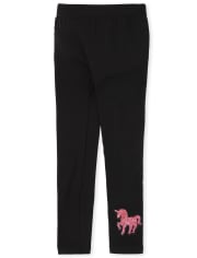 Girls Flip Sequin Fleece Lined Leggings 2-Pack