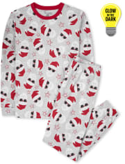 Pijama de algodón de Santa Claus familiar a juego unisex para adultos